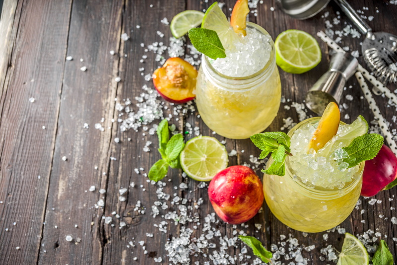 lemons, ice, peach, Lomond, mint, drink, 5K