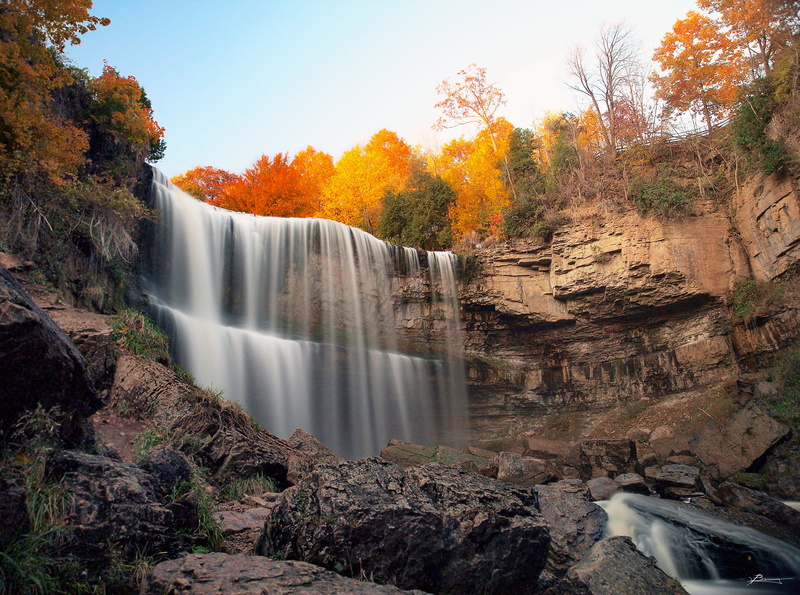 autumn, beauty In Nature, rocks, trees, sun, dex, water, webster, oct, long  exposure, tourism, canada, river, falling, waterfalls, waterfall, global  news