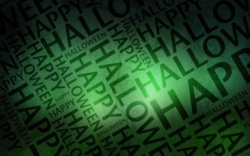 full frame, large group of objects, 1080P, all saints day, green color, repetition, letters, words, holiday, 31 Oct, Halloween, number, message