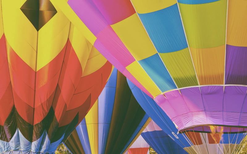 celebration, hot air balloons, blue, textile, low angle view, balloon, flying, close-up, outdoors, ballooning festival, decoration, day, hot air balloon