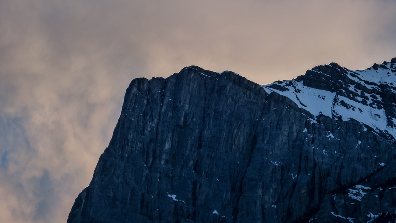 sunshine, rock - object, rocky cliff, mountain peak, canmore, snow, rock formation, nature, albertum, rock, 4K, cliff, peak, mountain, sky