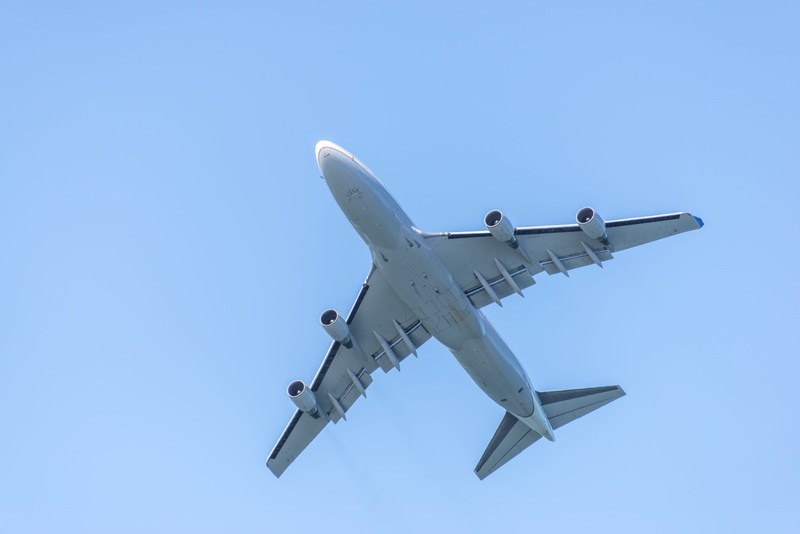 no people, united states, aerospace industry, commercial airplane, transportation, boeing, sky, commercial flight, clear sky, travel, sunlight, sunny, blue
