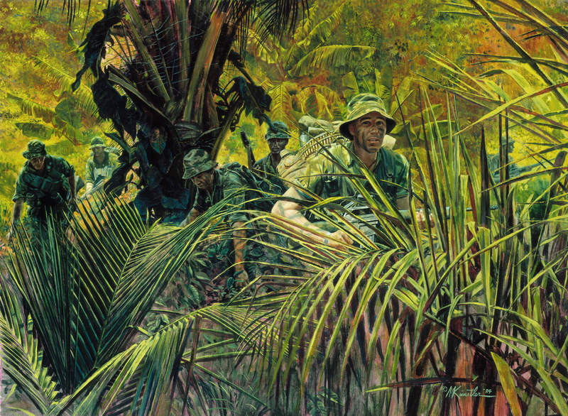 figure, jungle, equipment, weapons, M. Kunstler., 4K, soldiers, Vietnam