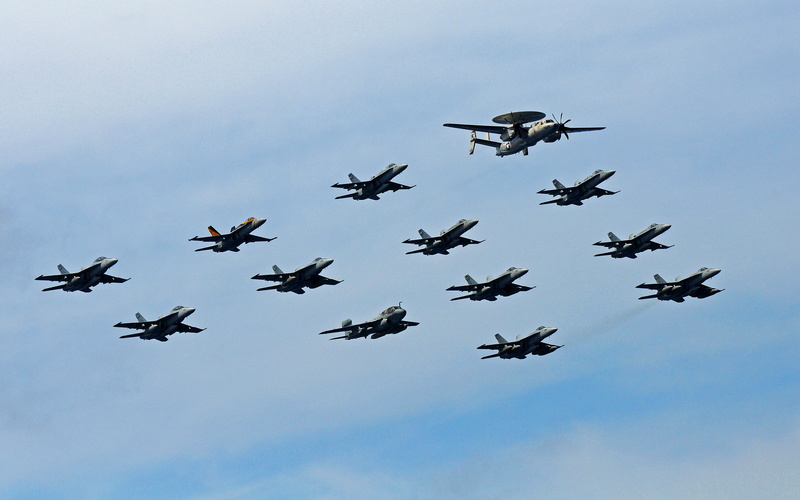 Military, Northrop Grumman E-2 Hawkeye, Airplane, Military Aircrafts, Aircraft, Jet Fighter, 1080P, Air Show