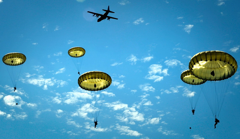 USA, military, Parachutes, 1080P, United States Army, Airborne, Lockheed C 130 Hercules