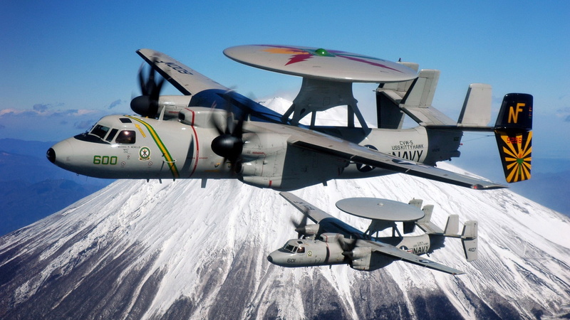 2 Hawkeye, Northrop Grumman Aerospace, e, Grumman E, 1080P, 63), USS Kitty Hawk (CV, 2C Hawkeye