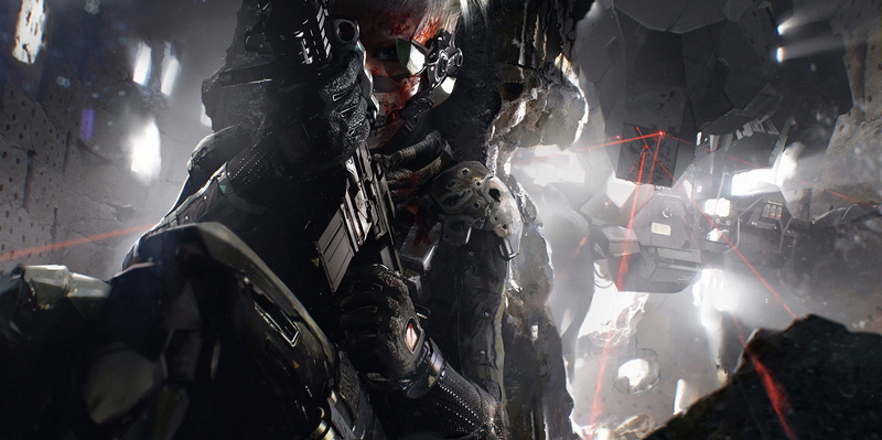 science fiction, military, Terminator, people, backgrounds, mech, CGI, machine gun, chaos, lens flare, law, laser, protection, war, 1080P, day, outdoors