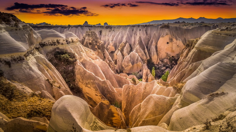 Turkey, 4K, Nevsehir, mountains, Uchisar