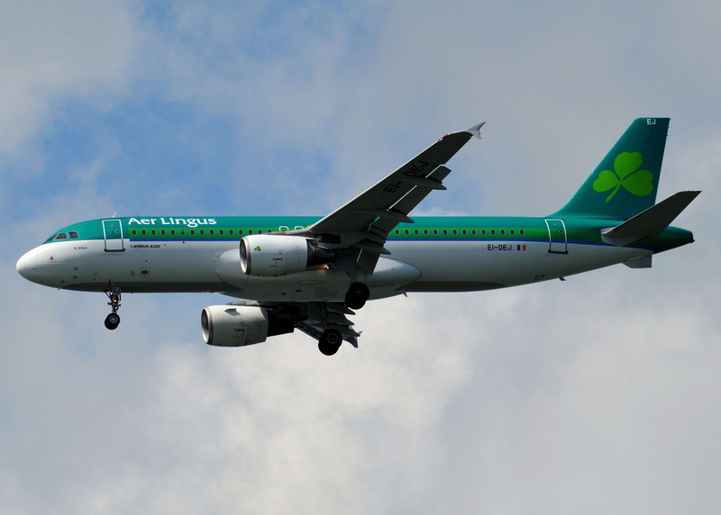 airplane, propellor, aircraft, flying, low angle view, travel, irish, mid-air, sky, air vehicle, ireland, transportation, transport, mode of transportation