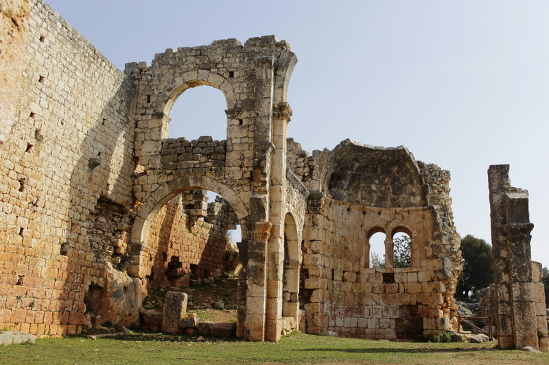 tour, abbey, antik, turkish, tourism, broken, run-down, old, architectural column, old ruin, arch, ruined, ancient, green, nature, ancient civilization