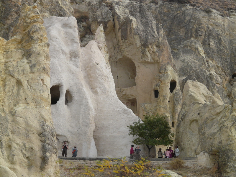 nature, churches, rock, volcanic rocks, history, group of people, outdoors, christianity, 2K, day, tuff rock, rock formation, christian, world heritage