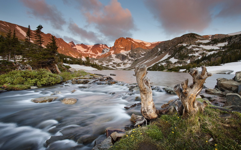 lake, desktop, hd, 4K, fusion, colorado, nature, usa, landscape, morning, spring, isabelle, snow