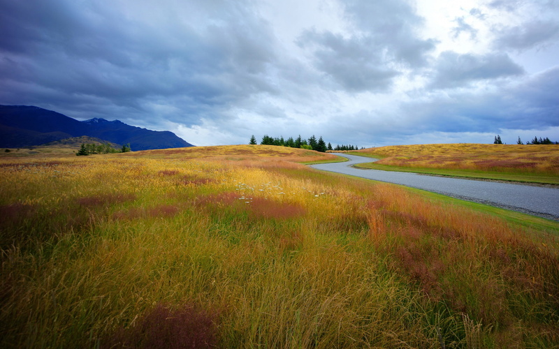 arrowtown, nature, no people, grass, plant, 2K, tranquility, tranquil scene, hd, environment, sky, land, cloud - sky, landscape, gorgeous, evening, field