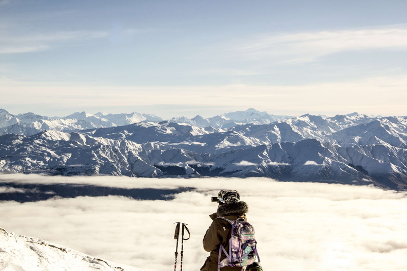ski, new zealand, beauty in nature, ice, 4K, person, winter, snow, nz, environment, over the clouds, cold temperature, real people, lifestyles, snowcapped mountain