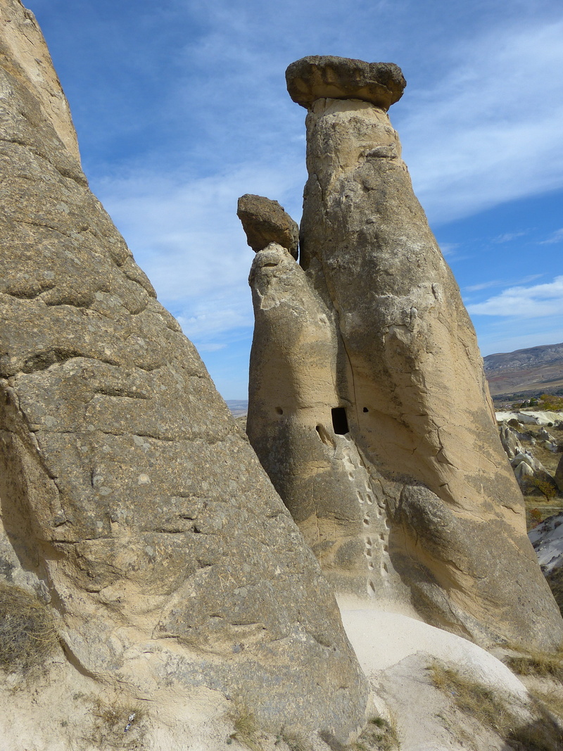 sunlight, 4K, architecture, the past, nature, göreme, ancient civilization, statue, archaeology, art and craft, erosion, history, rock formation, sculpture