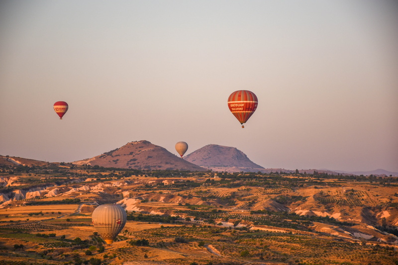 adventure, air, flying, cappadocia, hot air balloon, environment, baloon, 5K, beauty in nature, mode of transportation, turkey, nature, tourism, balloon