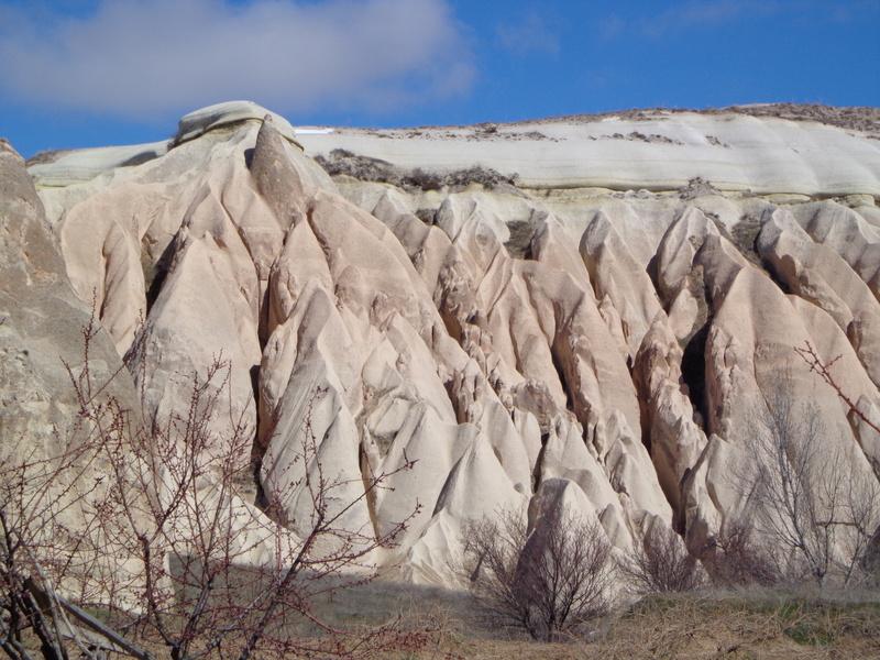 physical geography, desert, sky, tranquil scene, day, landscape, scenics - nature, rock - object, travel destinations, geology, arid climate, nature, turkey