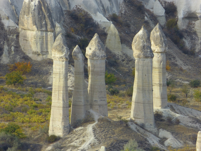 ancient civilization, landscape, tufa formations, travel, architecture, travel destinations, belief, fairy towers, no people, tourism, built structure