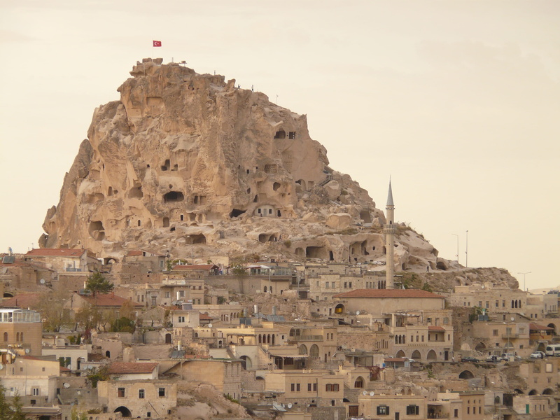 minaret, the past, cappadocia, building, City, clear sky, nevşehir, travel destinations, 2K, travel, nature, no people, architecture, uchisar, day, tourism