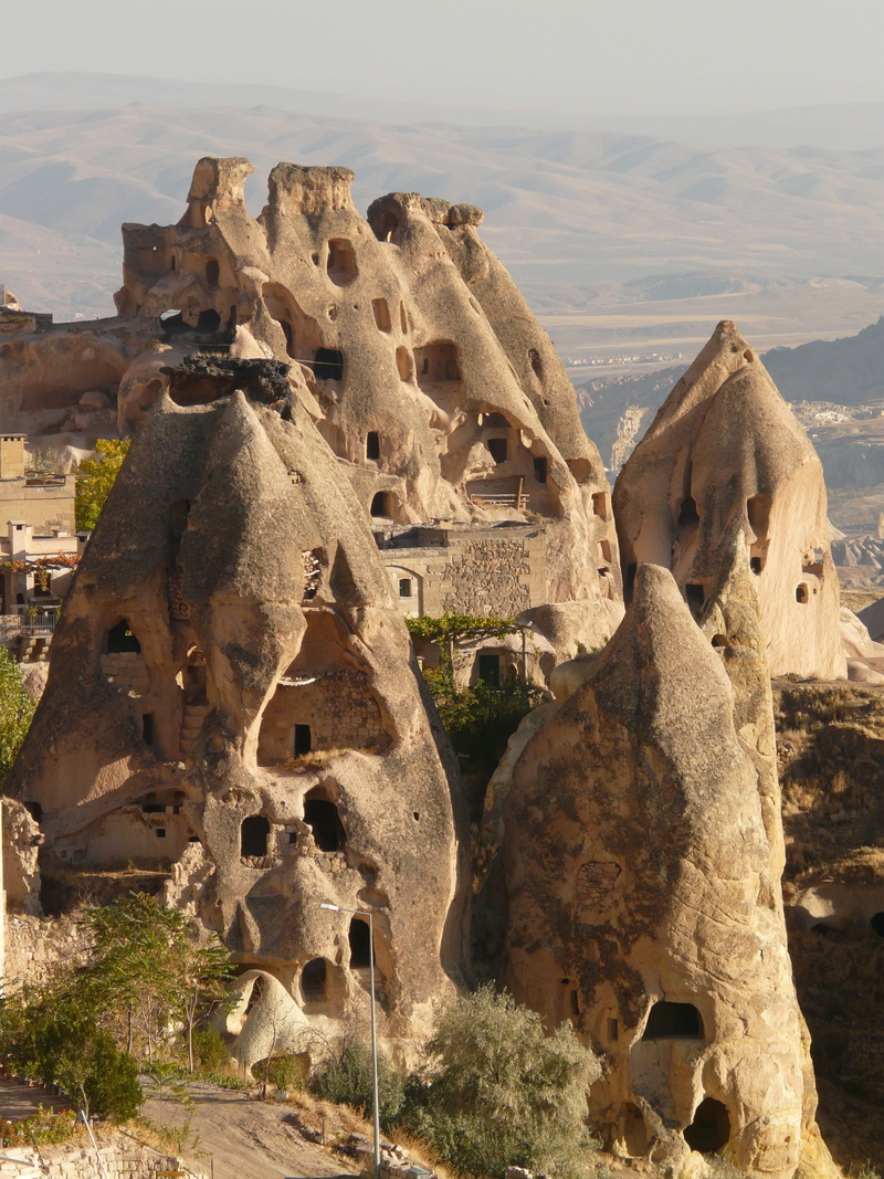 apartments, ancient civilization, arid climate, Chimneys, built structure, the past, ancient, tourism, sky, travel destinations, climate, fairy chimneys