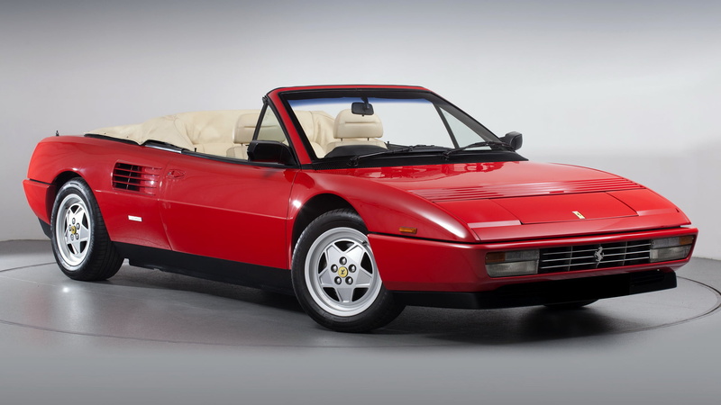Ferrari, Sport Car, Old Car, 1080P, Ferrari Mondial T, Car, Convertible, Red Car, Grand Tourer