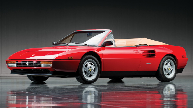 1080P, Car, Grand Tourer, Old Car, Sport Car, Red Car, Ferrari Mondial T, Ferrari, Convertible