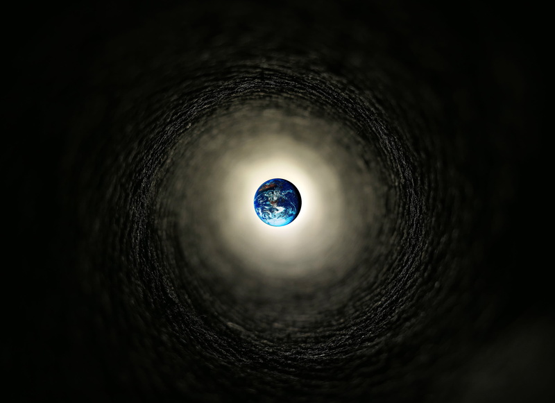 tunnel, Globe, architecture, moon, outdoors, nature, directly below, light at the end of the tunnel, shape, illuminated, shimmer, Glass, blue, astronomy