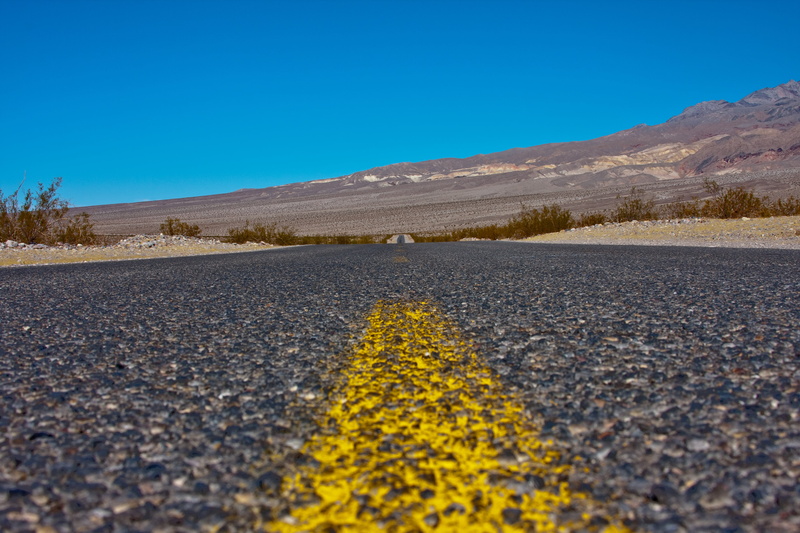 in between, empty, asphalt, Valley  Road, road, no People, landscape, Death Valley, desert, Canon  40D, nature, sky, dessert, concrete road, 4K, Valley Road