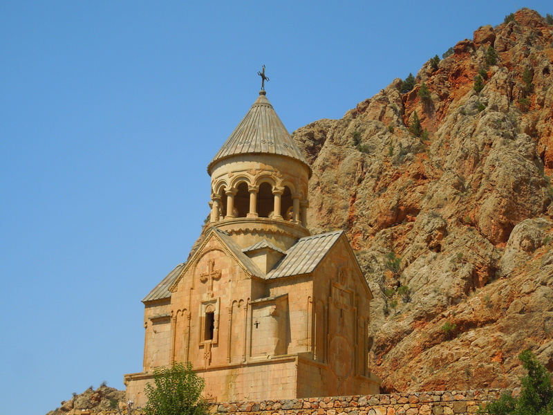 blue, history, day, spire, the monastery of noravank, built structure, no people, armenian impressions, low angle view, caucasus, nature, armenia, architecture