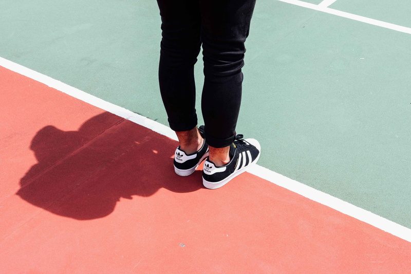 heat, feet, style, high angle view, tennis, adidas, team, tenni, man, red, low section, black, business, run, tennis court, human body part, 5K, court