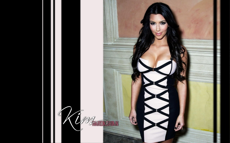 kim kardashian, 1080P, celebrity, sweetheart, model, celebrities, fashion designer, dress, black, girls, socialite, television personality, kim, s, beautiful