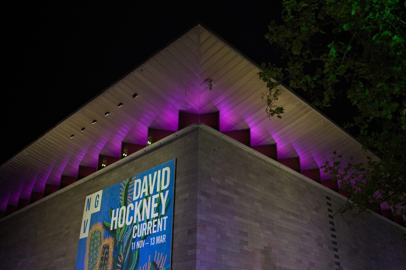 lighting equipment, wood - material, outdoors, text, information, purple, melbourne, no people, architecture, sign, capital letter, urban, western script