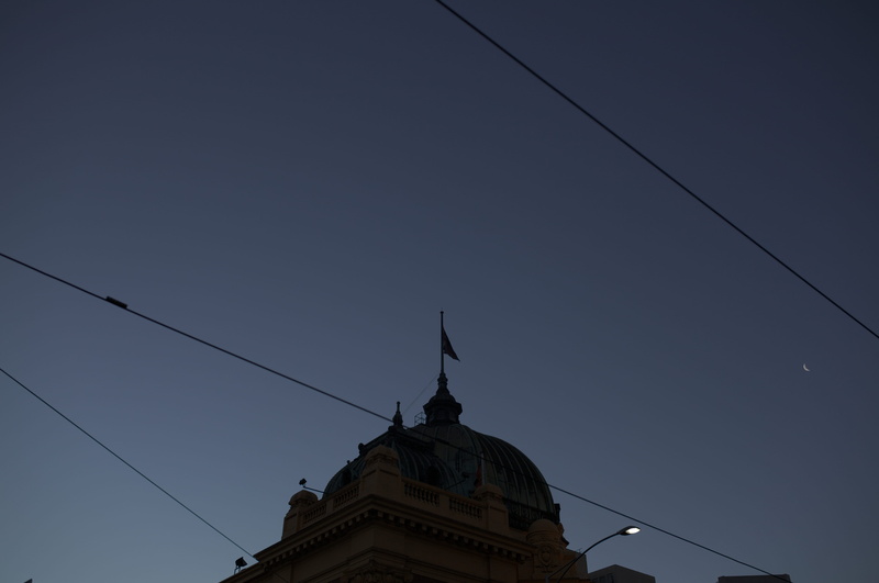 power line, night, australia, melbourne, no people, clear sky, nature, belief, outdoors, architecture, building exterior, spirituality, place of worship