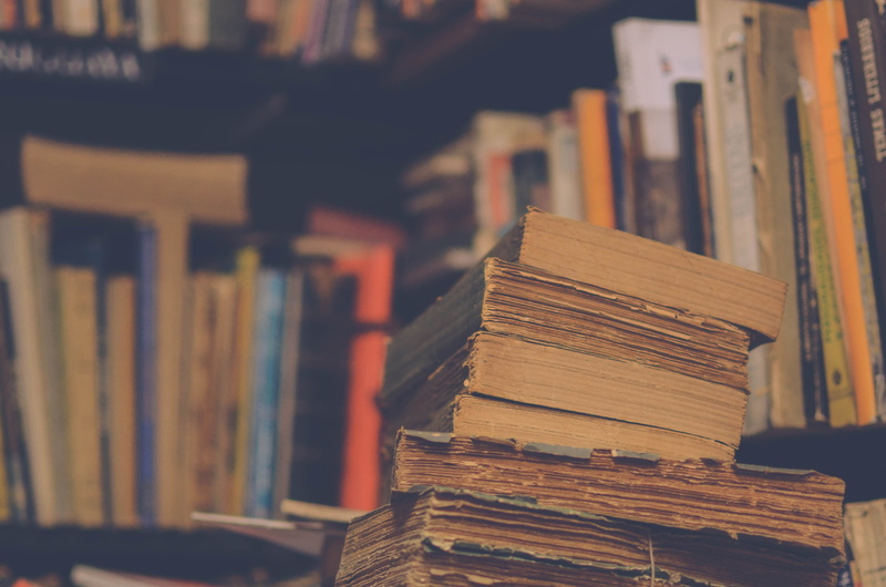 stack, book, learning, wisdom, hardcover book, books, library, wood - material, indoors, montevideo, old books, no people, bookshop, abundance, architecture