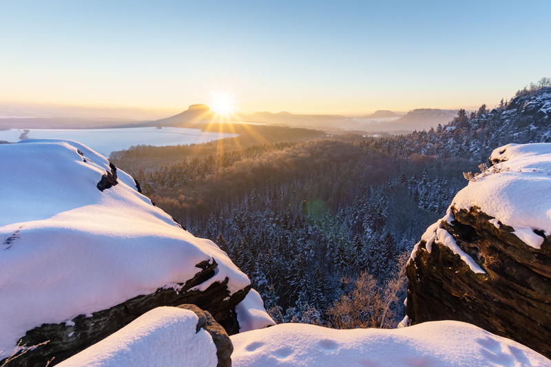 scenics, Sony  a6000, Deutschland, Sunbeams, Snow, Landscape, Winter, nature, Elbsandsteingebirge, Outdoor, Sächsische-Schweiz, glacier, photograph, outdoors