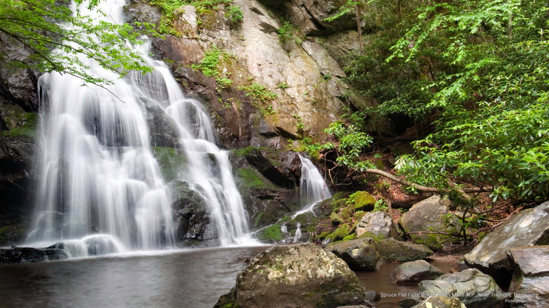 n, flat, tennessee, p, spruce, near, smoky, mtns, 2K, falls, tremont, great, National Parks