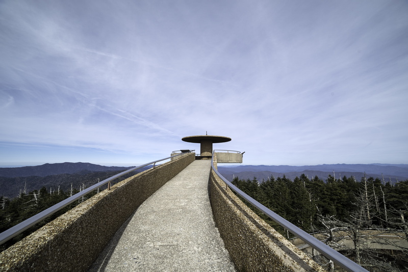 day, great smoky mountains national park, landscape, sky, travel, Path, mountain, clingman, tranquil scene, tree, tranquility, road, architecture, blue