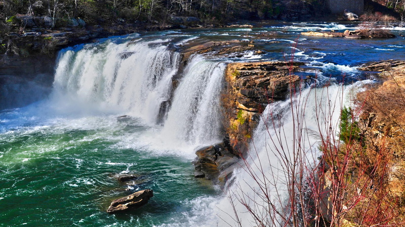 little, hd, river, national, 1080P, preserve, alabama, desktop, usa, waterfall, falls, canyon
