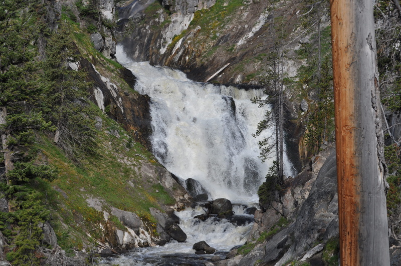 rugged, motion, rock, Mystic Falls, cascade, usa, 4K, blurred motion, tree, rock - object, natural, water, yellowstone national park, wyoming, scenics - nature