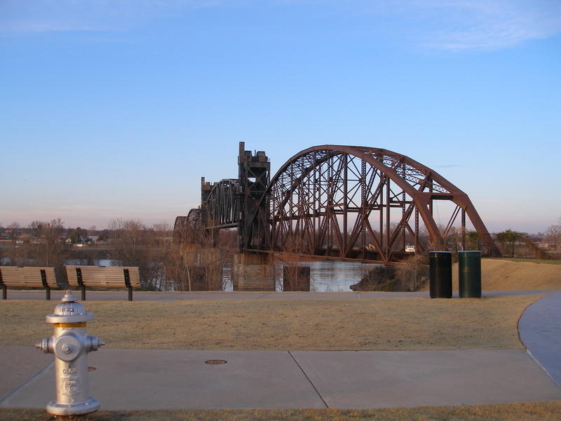 building exterior, nature, architecture, built structure, 2K, the past, Railroad Bridge, arkansas river, copy space, old, city, transportation, history
