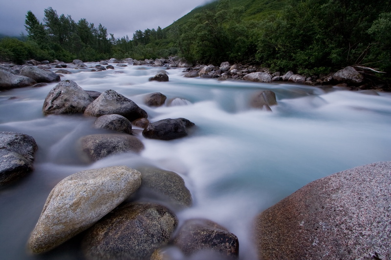 c25, Little Susitna River, Alaska, long exposure, rock - Object, top, f25, photography, forest, mountain, lapse, smoke, river, rock, outdoors, time, stream