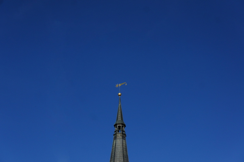 weathervane, 4K, low angle view, copy space, high, bavaria, europe, place of worship, tall - high, nature, blue sky, summer, spirituality, tower, built structure