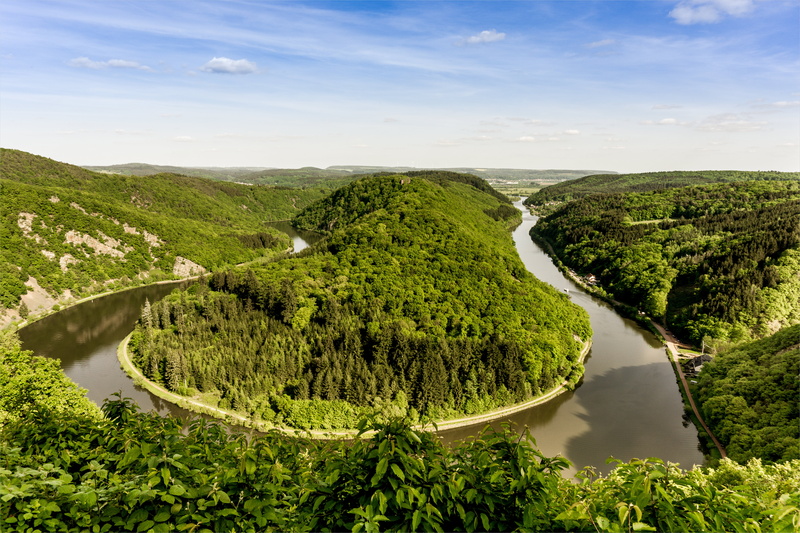 green Color, land, high, high rise, river, nature, Explore, rise, time, Natur, Reimer, 5K, Fluss, im Frühling, day, Saar, tree, photo, Mettlach, mountain