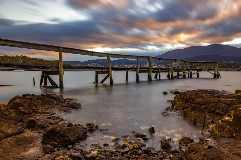 connection, sea, rocks, rock - object, bridge, architecture, mountain, beauty in nature, 5K, montagu bay, scenics - nature, mount wellington, rock, solid