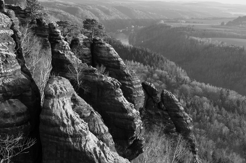 day, saxon switzerland, mountain peaks, environment, hike, travel, no people, clouds, landscape, non-urban scene, summit, mountain, remote, elbe sandstone