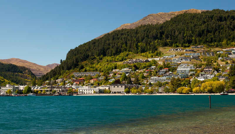 Lake Wakatipu, 2K, lake, photo, home, New Zealand, Queenstown, the city