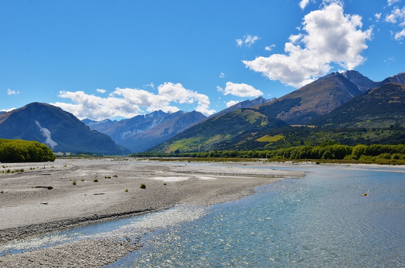 mountain, tranquility, no people, scenics - nature, blue sky, outdoors, travel destinations, 1080P, lake wakatipu, new zealand, gé lín nuò qí, travel