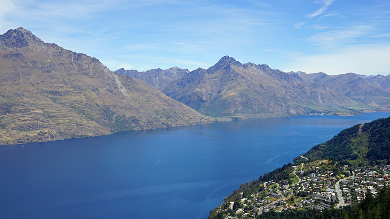 tranquility, water, environment, new zealand, 5K, travel destinations, queenstown, lake wakatipu, day, landscape, mountain, mountain peak, remote, tranquil scene