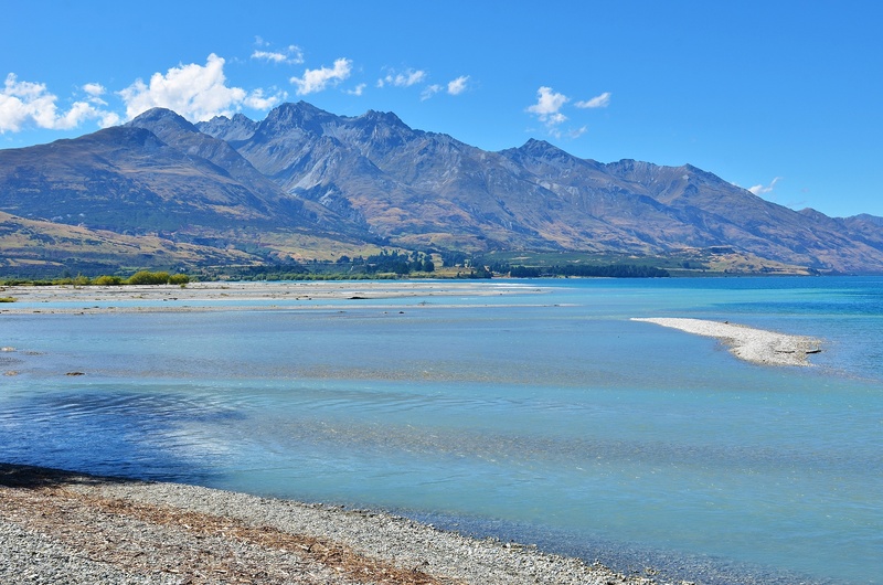 nature, travel destinations, the scenery, sea, sky, mountain, environment, cloud - sky, water, new zealand, lake wakatipu, day, beauty in nature, outdoors