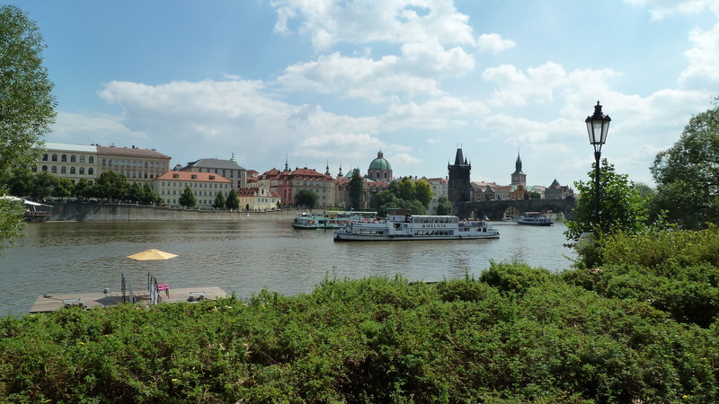 4K, outdoors, cloud - sky, mode of transportation, river, transportation, building exterior, moldova, city, architecture, travel destinations, charles bridge